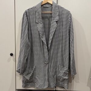 Spring Street NWOT Black and White Checkered Blazer